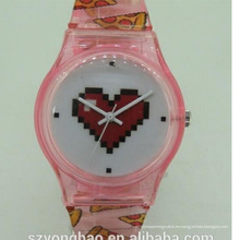 Reloj de la fábrica de China de la pulsera de la imagen del reloj del cuarzo de la moda con la mujer